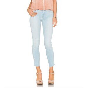 MOTHER Looker Ankle Fray Jeans in Sweet Talk Me Light Wash Size 29